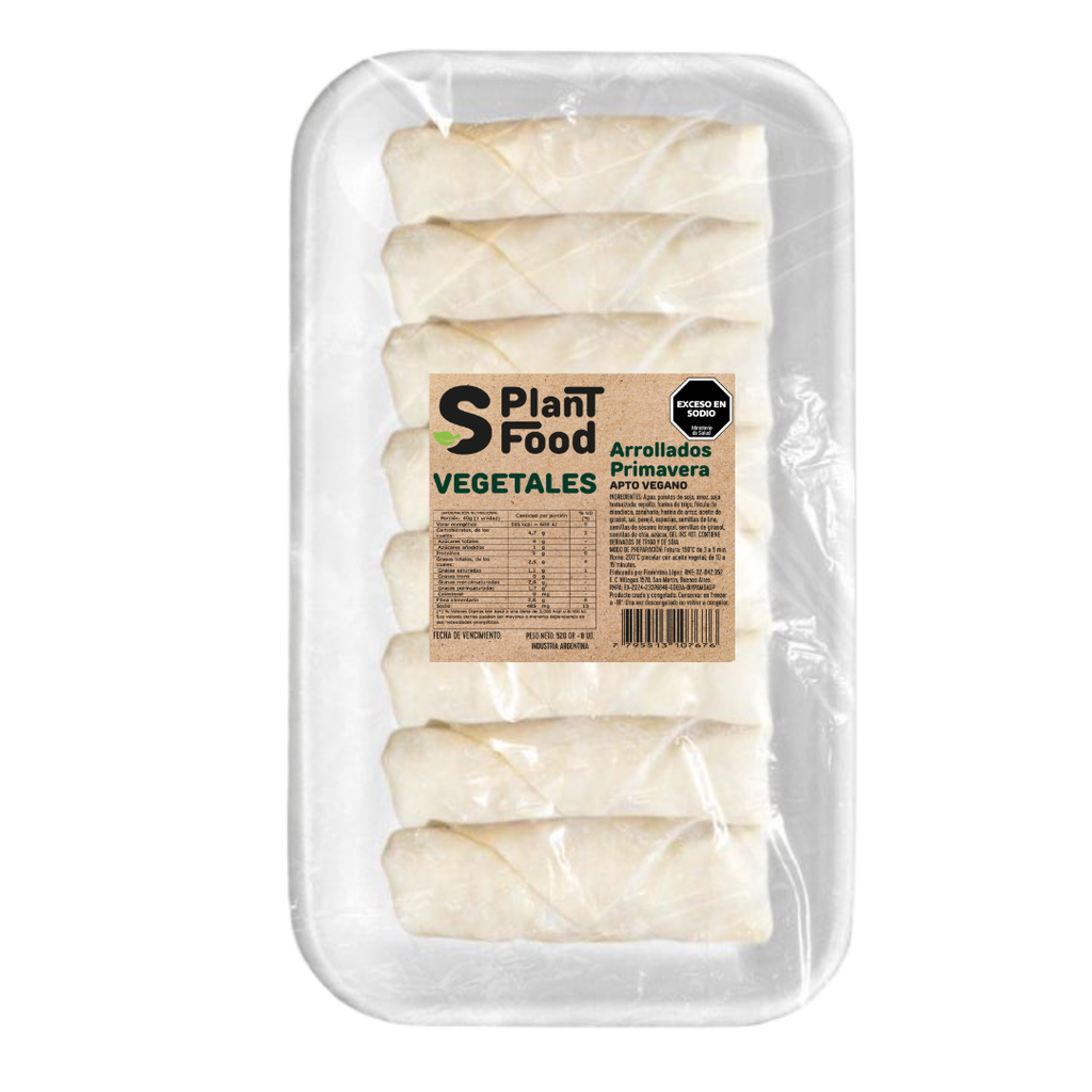 Arrollados primavara de VEGETALES  8Ud