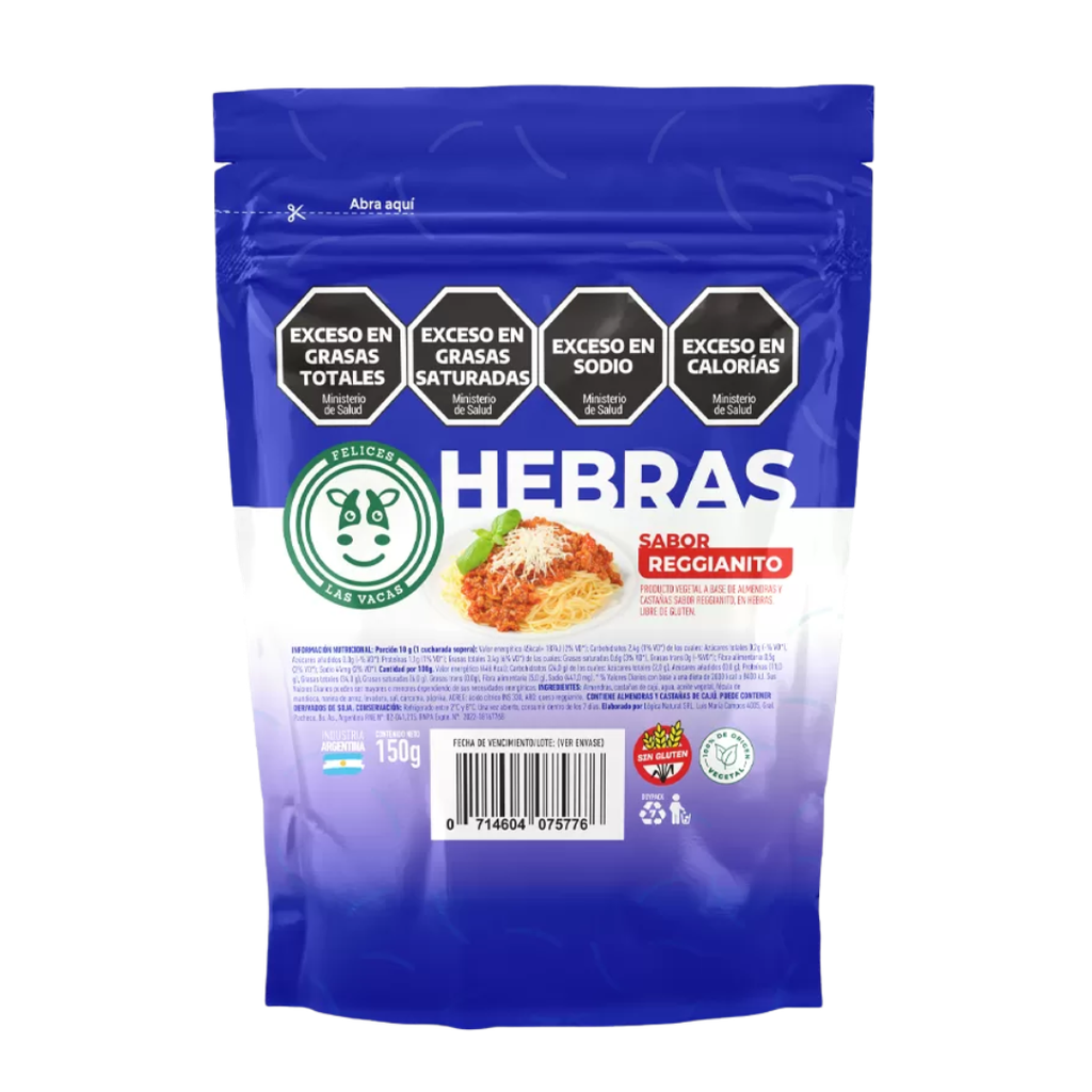Reggianito en hebras 150g