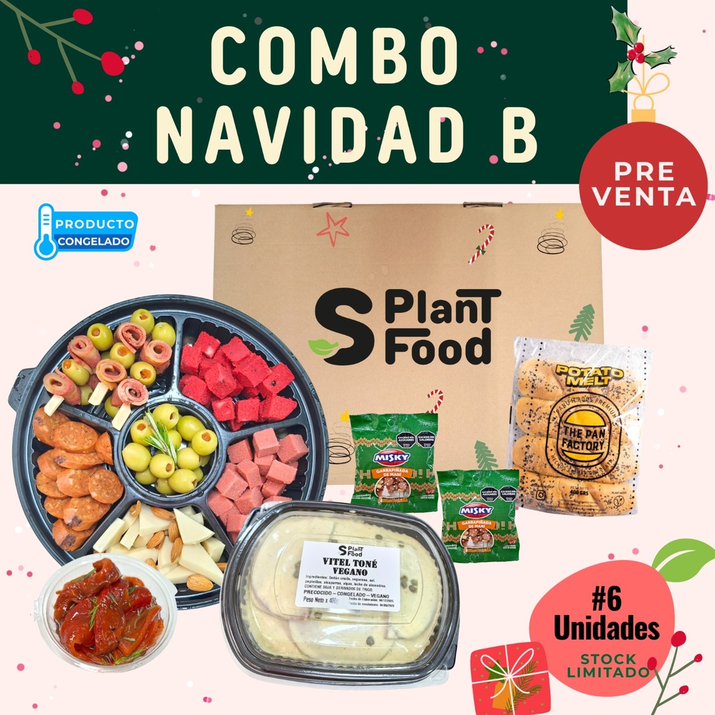 Combo Navidad B – De Vitel Toné (Presentación Caja) Congelado. Vegano