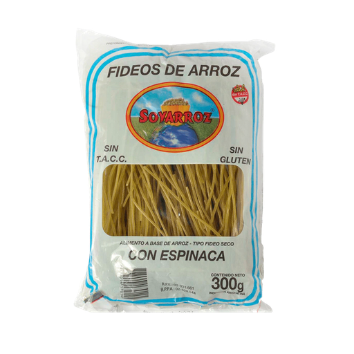 [SA002] Fideos de Arroz Espinaca  300g