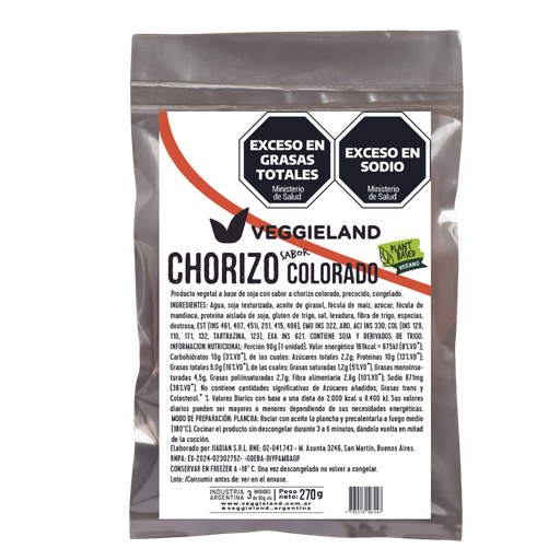[P3212] Chorizo Colorado Plant-Based(Pac)