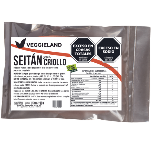 [P4102] Seitan Criollo Plant Based x 2ud
